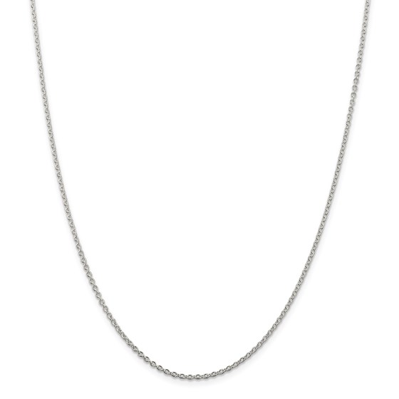 Sterling Silver 1.95 mm Cable Chain - 30 in. Sterling Silver 1.95 mm Cable Chain - 30 in.